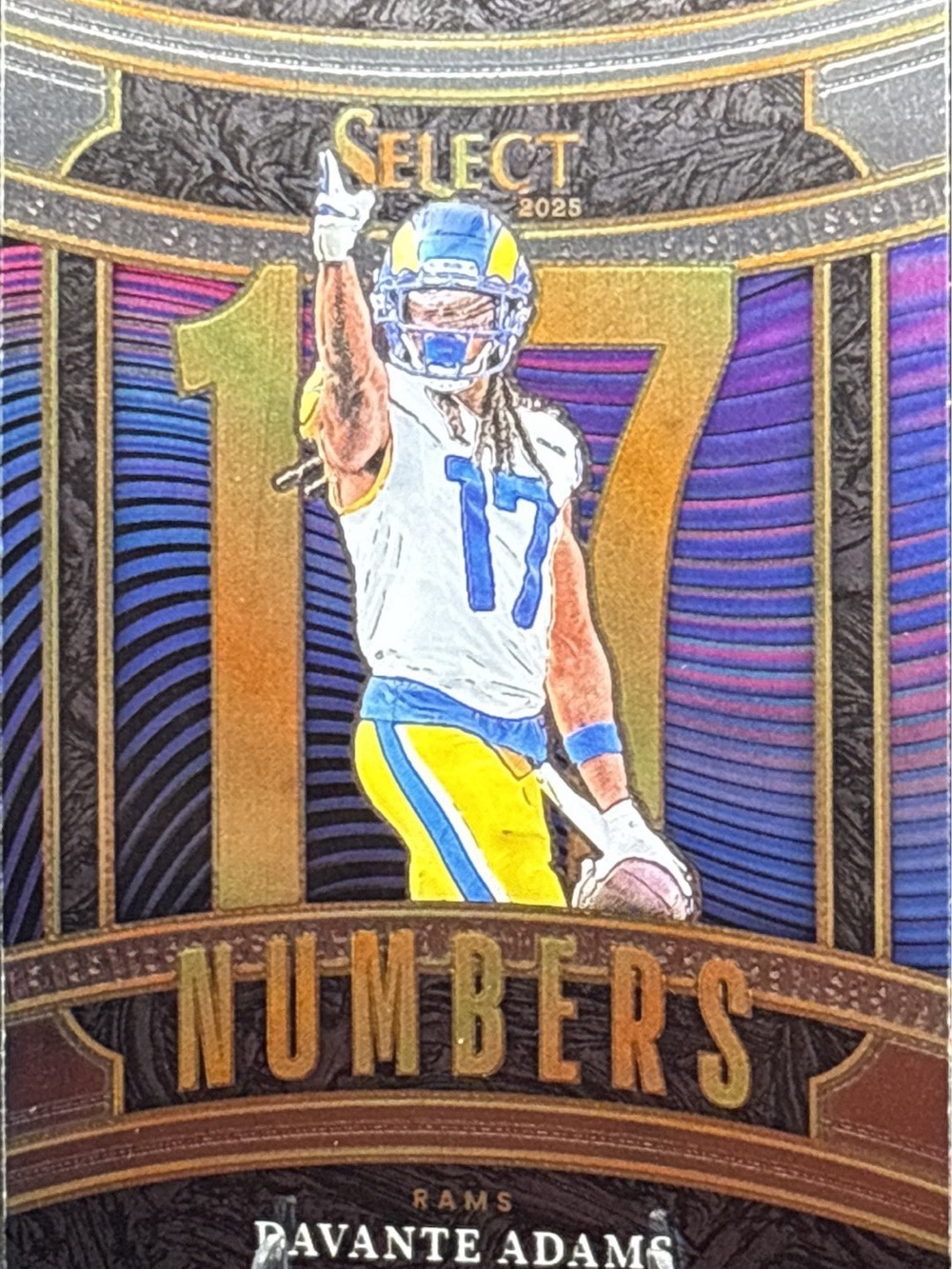 Panini Select 17 Numbers Davante Adams Football Card